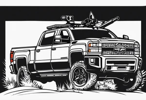 Hunting/trucks/guns tattoo idea
