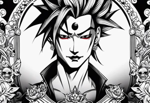 A game card like Hisoka tattoo idea