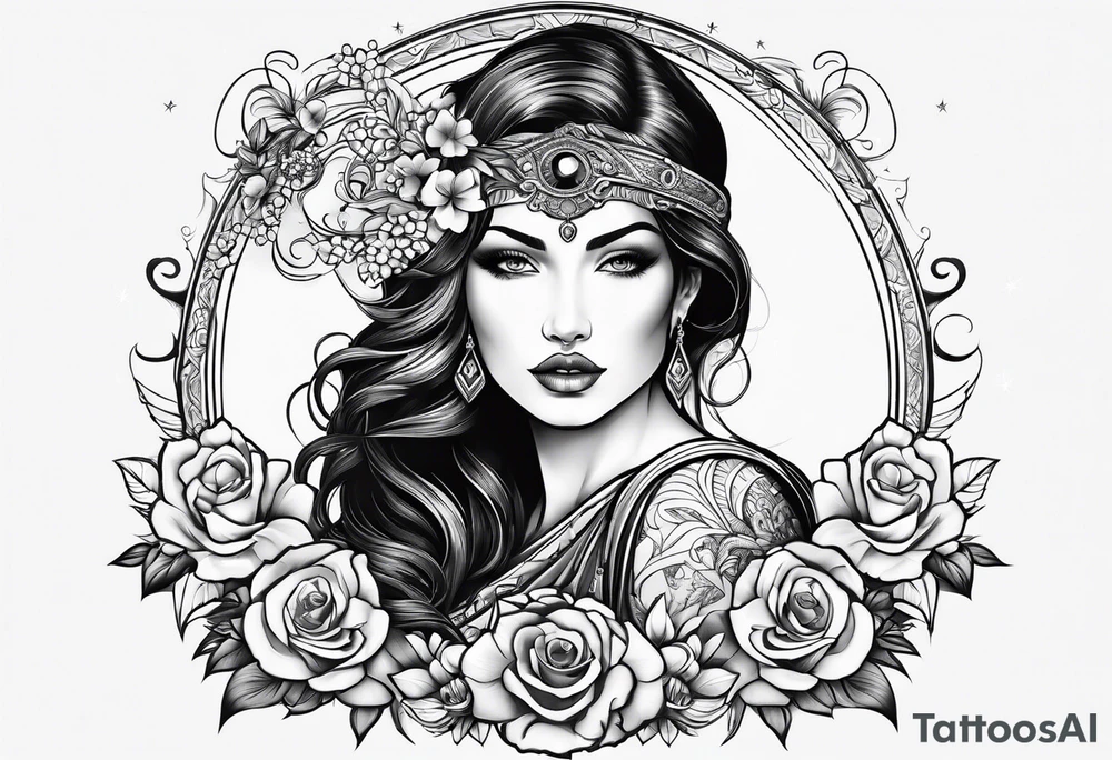 Strong Mother of two tattoo idea