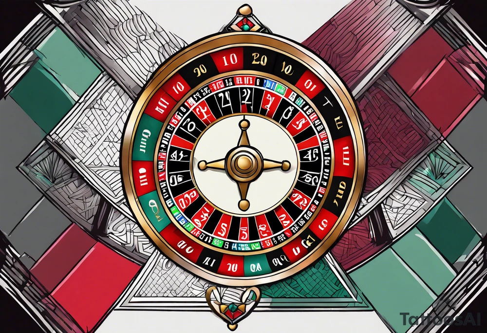Roulette tattoo idea