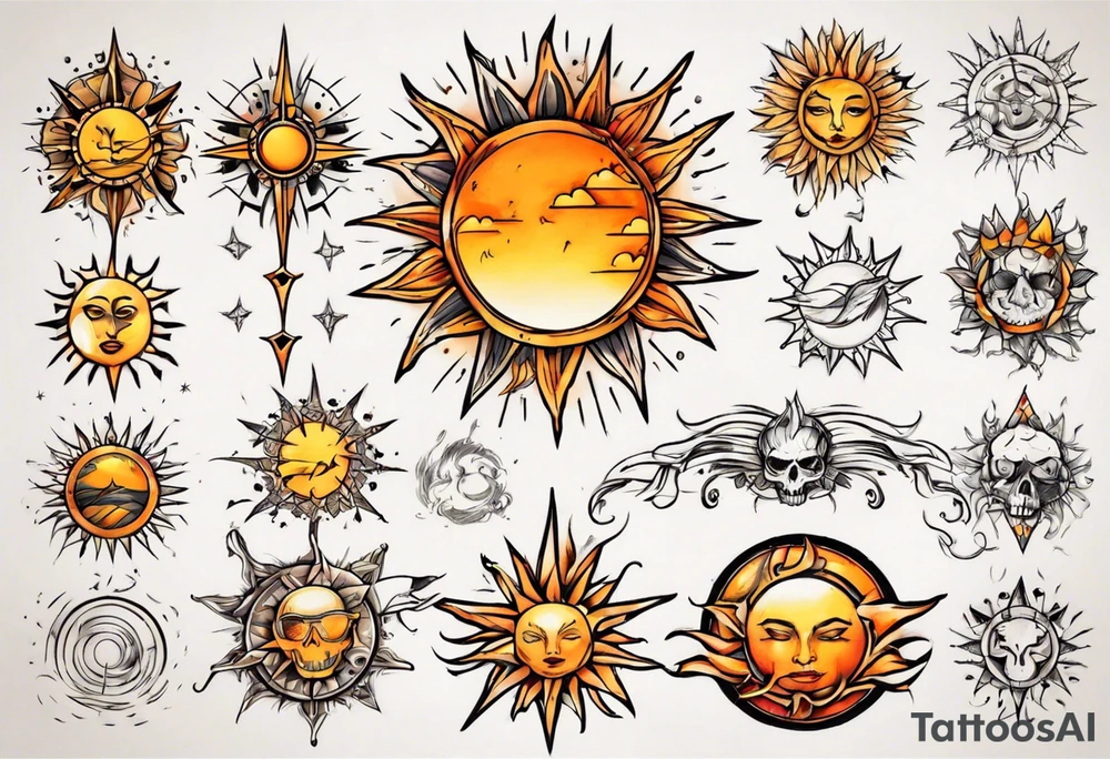 sonne tattoo idea