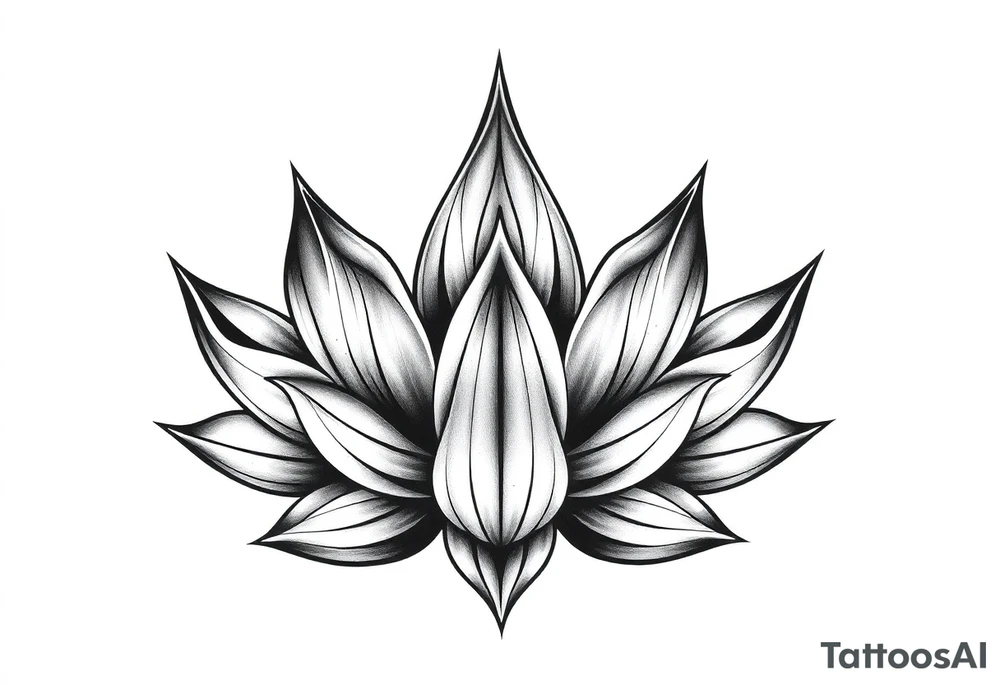 Lotus flower tattoo idea