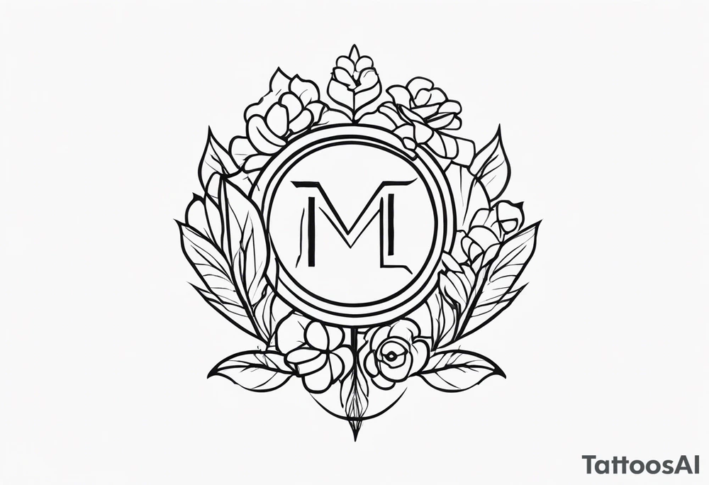 minimalistic symbol for february tattoo idea