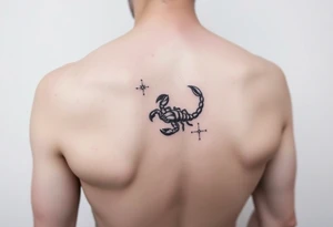 Stars constellation scorpio and cancer dainty tattoo idea