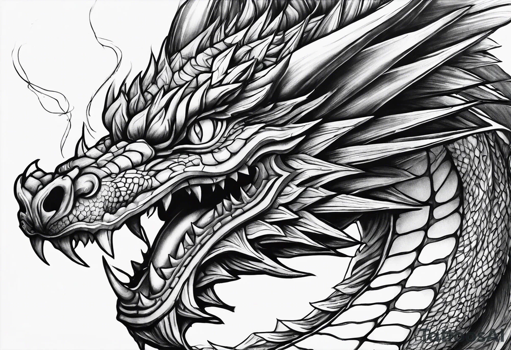 Slifer the sky dragon tattoo idea