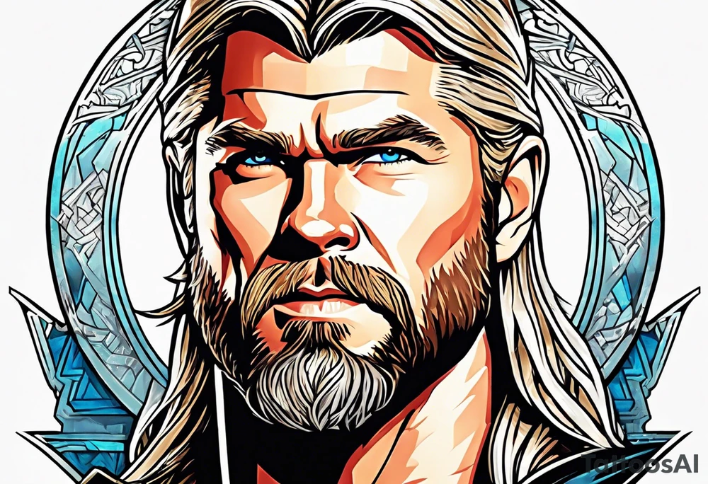 The Mighty Thor looking like the Chris Hemsworth version tattoo idea