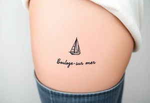 Boulogne-sur-mer, with name underneath tattoo idea