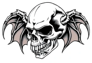 vampire scull tattoo idea