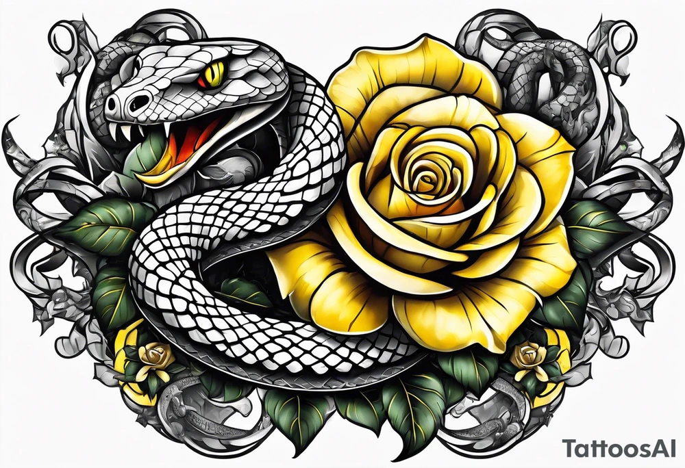 snake wrapped around a sword with a yellow rose tattoo idea snake wrapped around a sword with a yellow rose tattoo idea