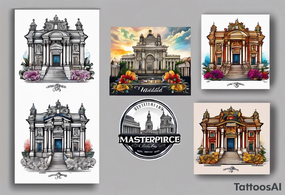 Madrid Spain scenes tattoo idea