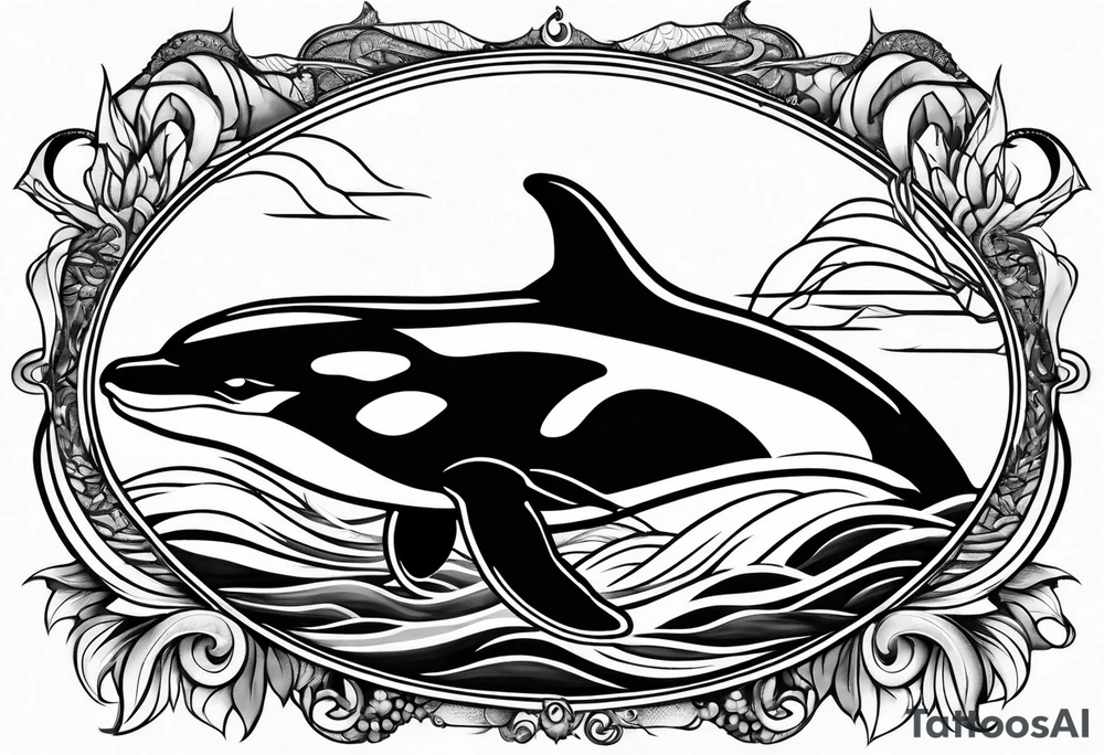 Orca tattoo idea