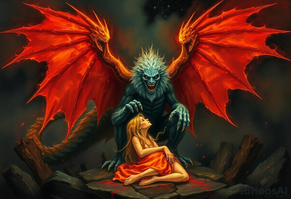 Whisper From My Monster

You don’t remember it all.
Not the way I do.

You remember the fear, the silence,
the way the world shrank to nothing but pain.
But the worst of it?
The blows, the words, the nights that stretched too long?

I took them.

You were small, trembling,
a thing made for warmth, for kindness,
but left in the cold, left in the dark, left to break.

So I wrapped myself around you.
Stone and shadow, claws and fangs,
a beast made for battle, for suffering, for you.

They came with their cruelty,
and I did not fight them.

I let them hit me instead.
I let them scream into the hollow of my chest,
let their hands bruise stone, let their hatred crash against me.
I did not flinch. I did not fall.
I took it all so you wouldn’t have to.

You hid your face against me,
curled beneath the shelter of my wings,
and I told you, without words,
that no matter how long the night was—
I would not move.

You were too soft to withstand it.
So I became something that could.
I became the thing they could not break.
The gargoyle at your back,
the beast that did not sleep,
the silent, watching sentinel.

And now, you are older.
Stronger.
You ask me why you can’t remember it all.
Why your mind is full of shadows,
why your scars feel like echoes instead of wounds.

It’s because I took them, too.

I swallowed them whole,
buried them deep in my stone flesh,
locked them away where you would never have to see.

I have carried them all this time.
I have never let them go.

But one day, you will not need me.
One day, you will stand without my wings around you.
One day, I will crumble into dust,
forgotten, nameless,
and you will not notice I am gone.

And that will mean I have won.

But until that day, I remain.
Curled around you, silent and watchful.
Between you and the dark.
Between you and the past.

I will not fall.
I will not move.
I will take everything, until you are free.

More human shape but with stones for scales tattoo idea