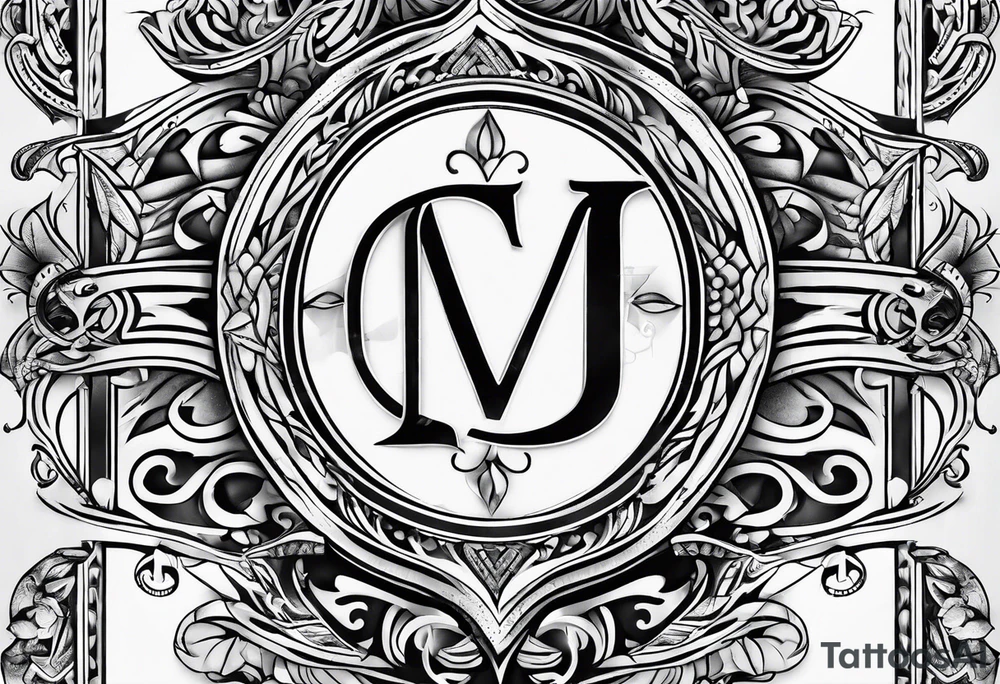 Initials JC tattoo idea