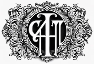 Greek letters tattoo idea