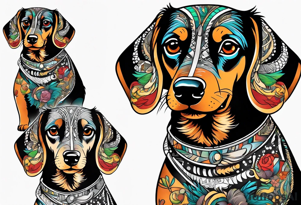Dachshund tattoo idea