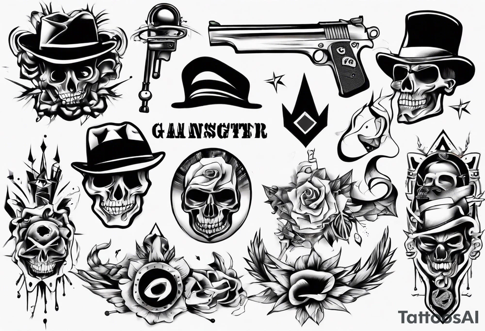 oldschool gangster tattoo idea