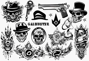 oldschool gangster tattoo idea