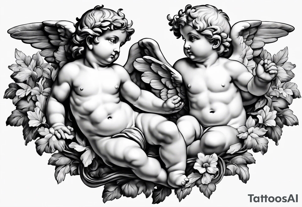 putti by Michelangelo tattoo idea