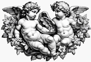 putti by Michelangelo tattoo idea