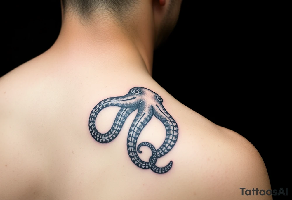 Colorful Octopus on right lower arm tattoo idea