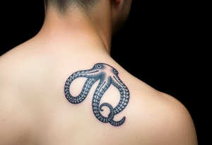 Colorful Octopus on right lower arm tattoo idea