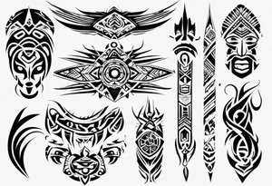 philippines, native, tribal, sleeve tattoo idea