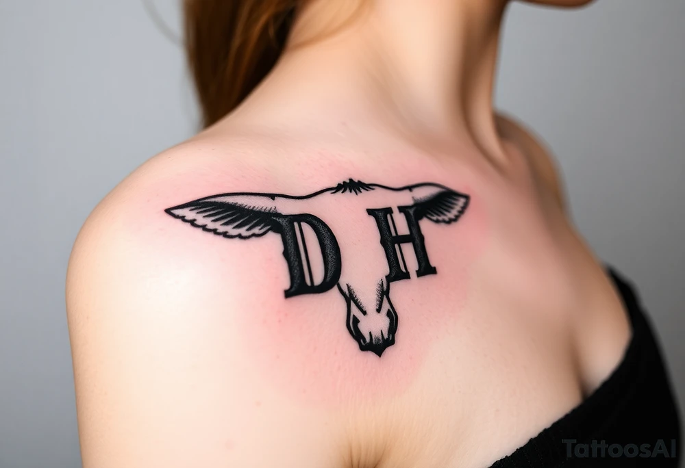 Cattle brand of DH tattoo idea