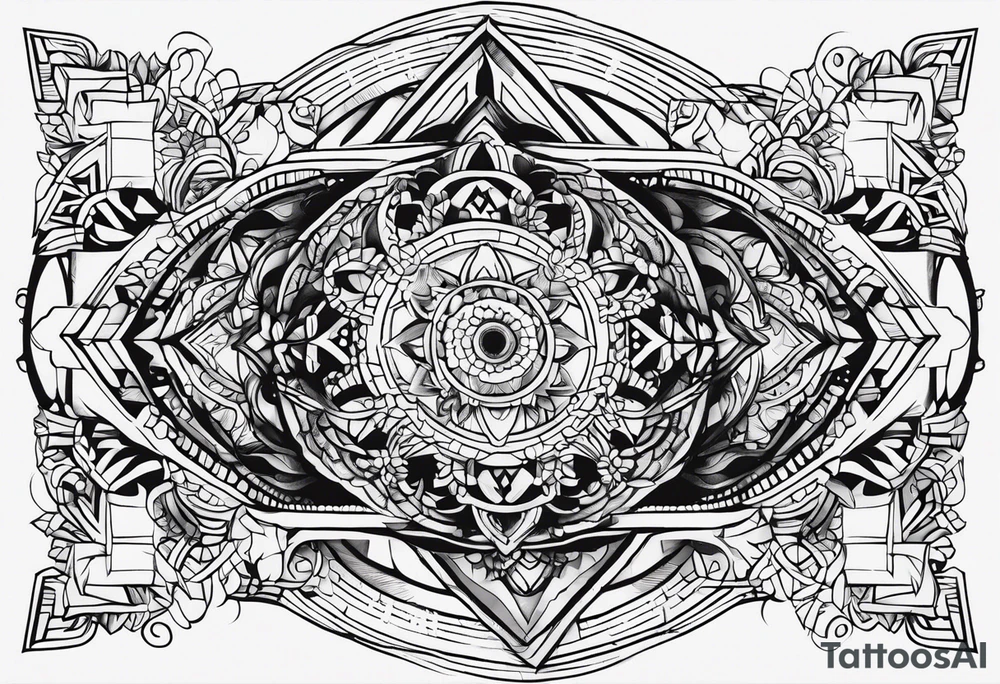 black outline of a 2023 m240 tattoo idea