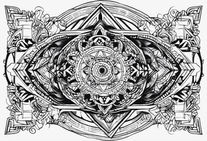 black outline of a 2023 m240 tattoo idea