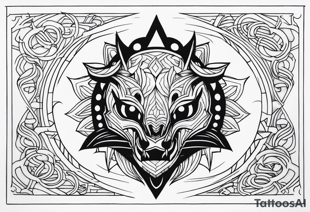 a showdow creature that had an intimidation position tattoo idea