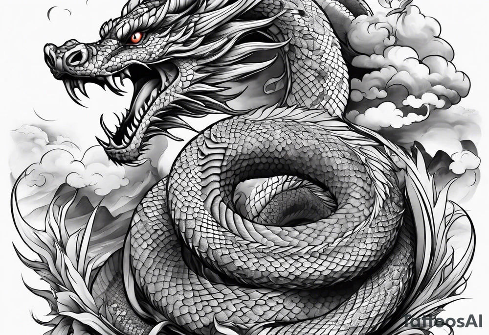 Snake dragon d
Sky tattoo idea