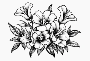 Snapdragon flowers tattoo idea