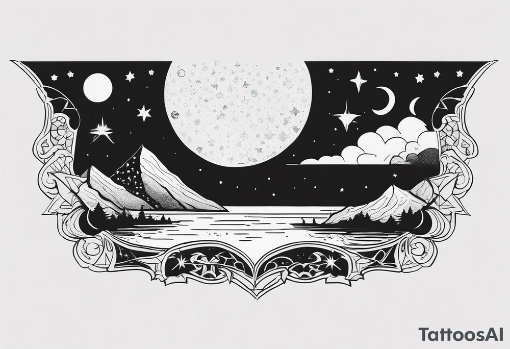 night Sky tattoo idea