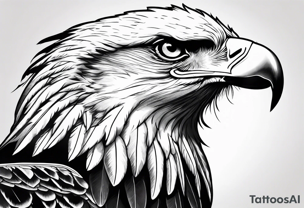 Eagle with war bonnet tattoo idea