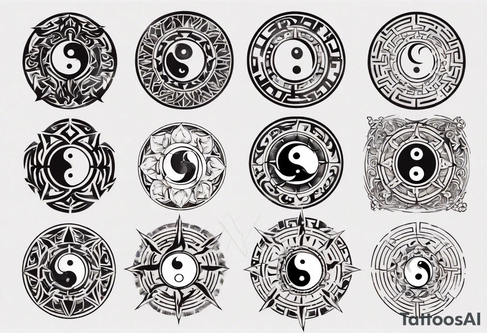 yin yang tattoo idea