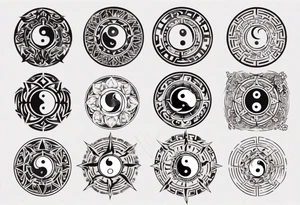 yin yang tattoo idea