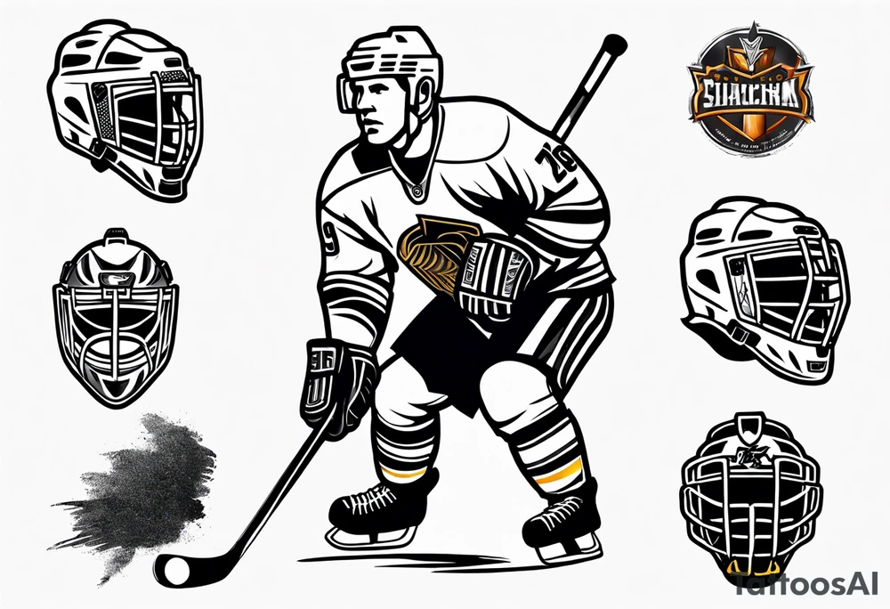 hockey tattoo tattoo idea