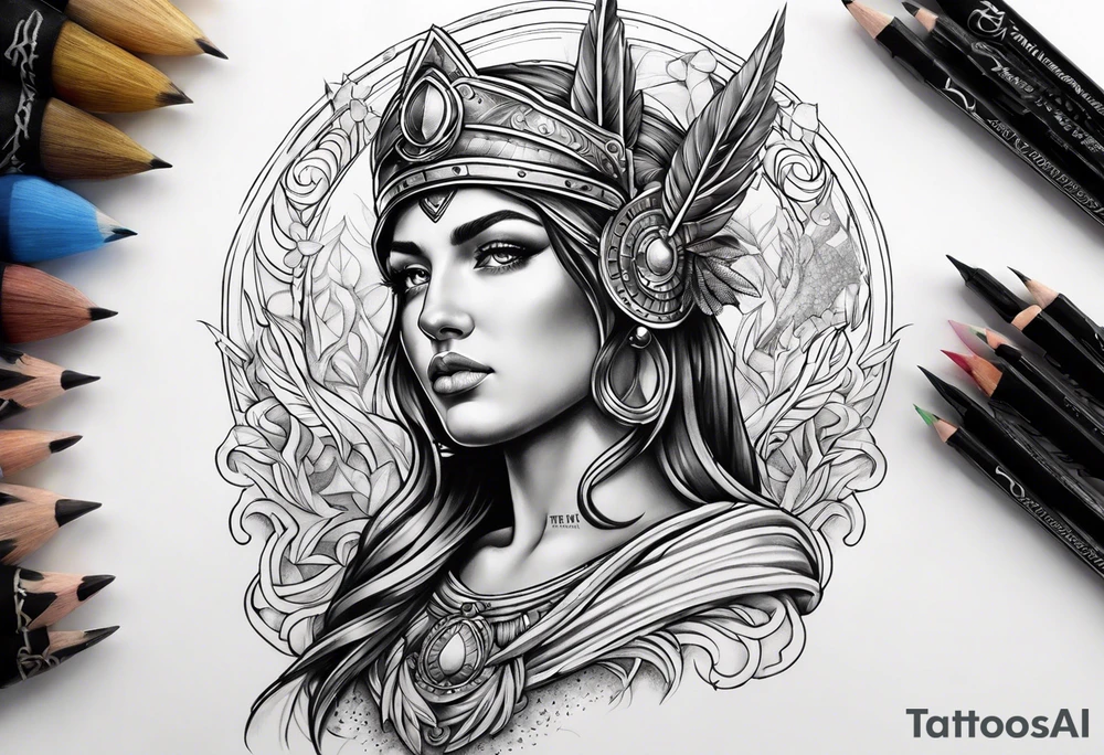 Athena tattoo idea