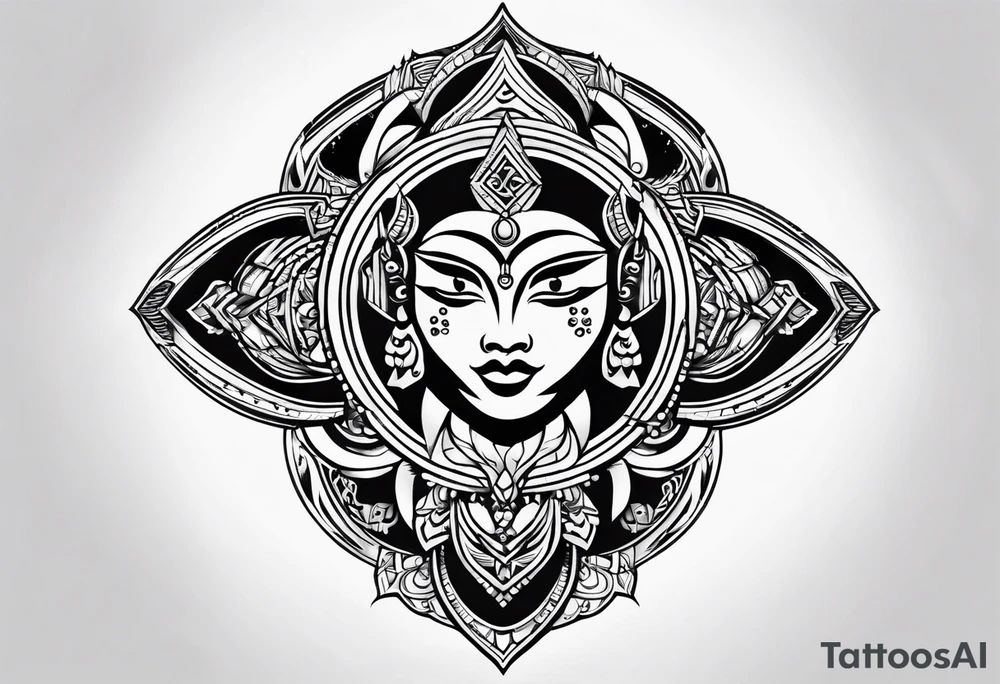 Tribal chest tattoo tattoo idea