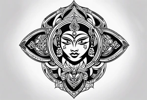 Tribal chest tattoo tattoo idea