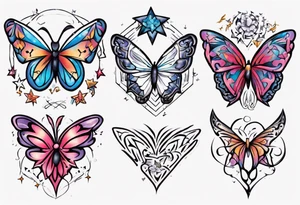Layla Jones 
4ever and always
Hearts
Stars
Butterflies 
2004
2022 tattoo idea