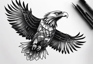 juvenile bald eagle tattoo idea