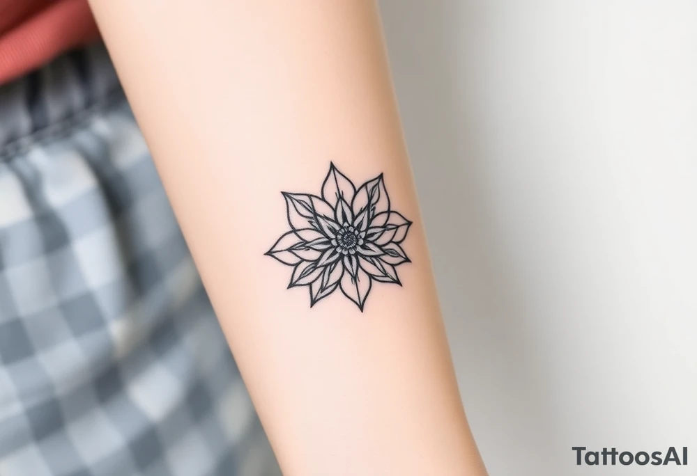 Lotus mandala tattoo idea