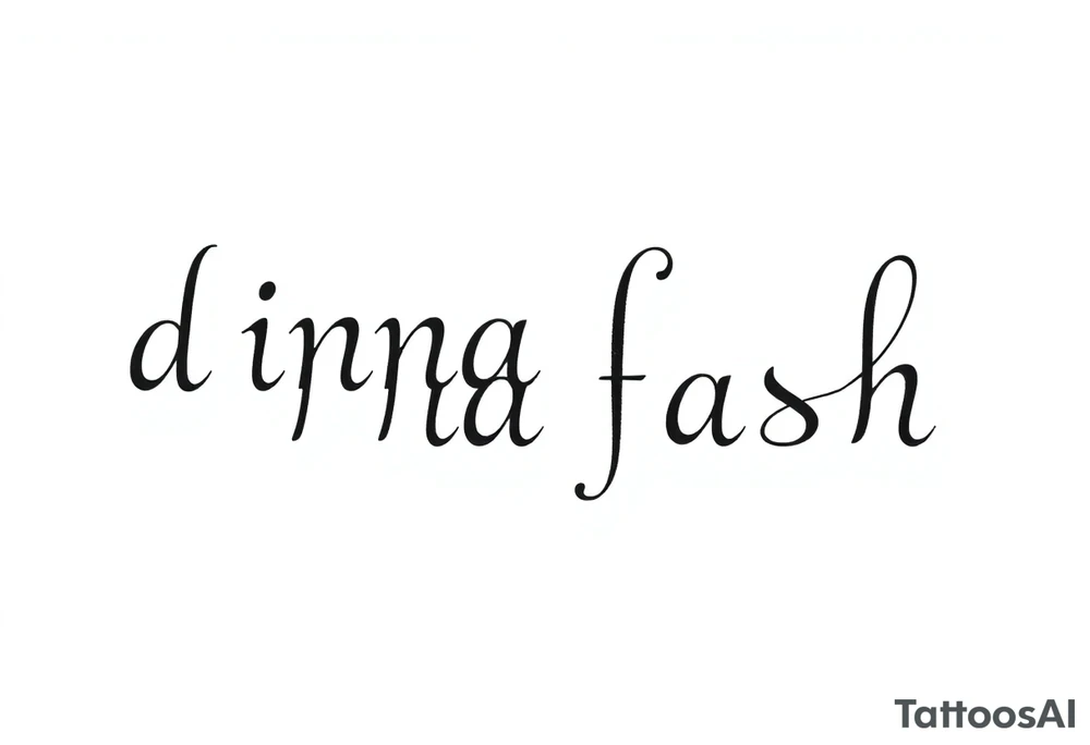 dinna fash. Sassanach. Style celtic. Minimaliste. Simple tattoo idea