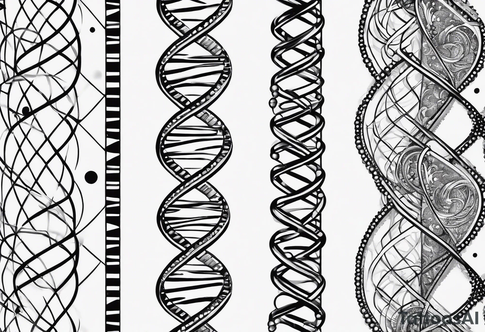 DNA strand tattoo idea