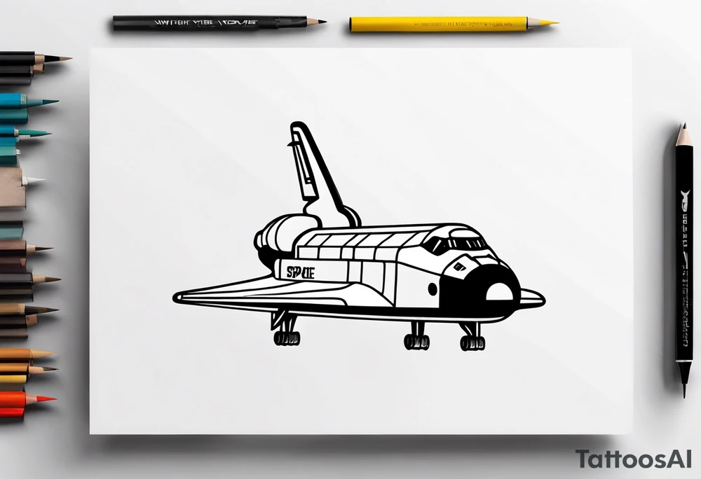 space shuttle launch tattoo idea