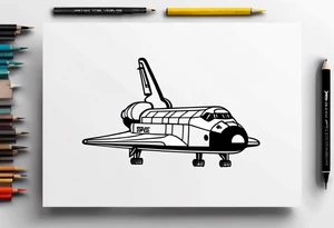 space shuttle launch tattoo idea