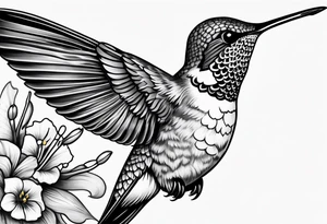 hummingbird tattoo idea