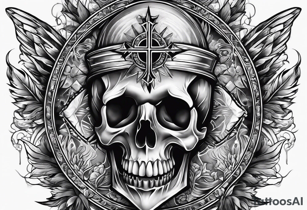christianity chest tattoo idea