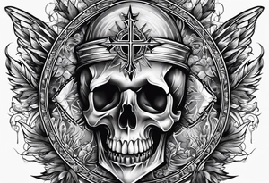 christianity chest tattoo idea